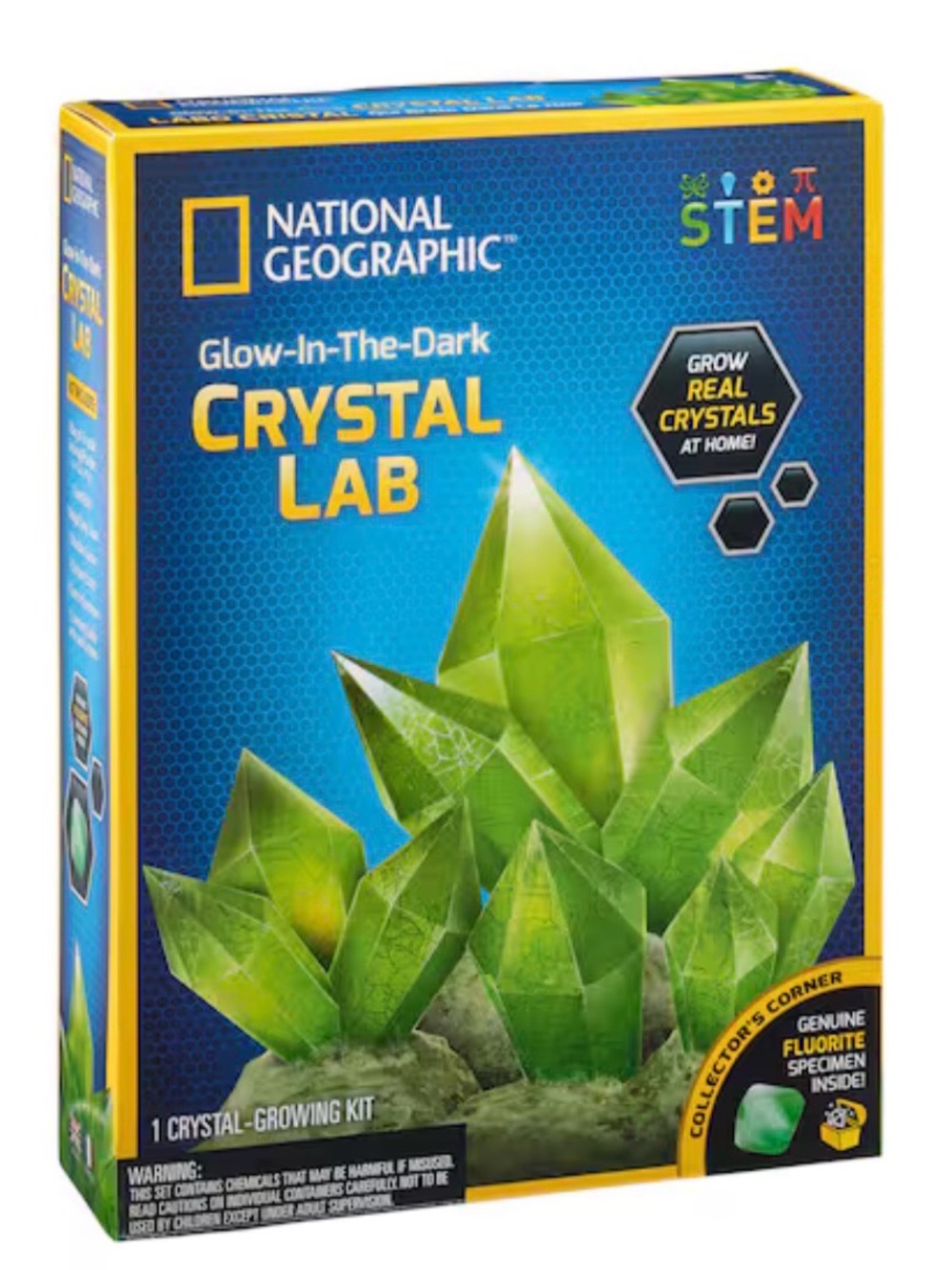 National Geographic Glow-In-The-Dark Crystal Lab - Bright Green Packaging